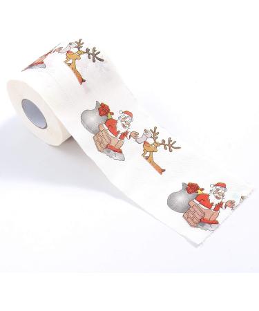 Merry Christmas Toilet Paper Highly Collectible Novelty Paper Towels Funny Gag Gift for Christmas Stocking Stuffers Party Favors 1 - 10pcs - Buy Online on GoSupps.com