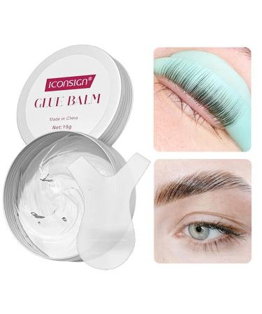 Lash Lift Glue - 15g Lash Glue Balm Eyelash Perm Glue Lash Lift Adhesive No Irritation and Odorless for Eyelashes Perfect Lifting Aezon