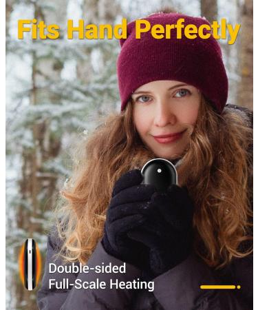 JUANANIUG Rechargeable Hand Warmers 5200mAh - Portable Electric Pocket Warmer/Power Bank for Outdoor Sports - Hunting, Camping, Hiking, Golf - Ideal Winter Gifts for Women and Men (Black) - Buy Online on GoSupps.com