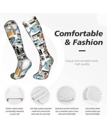 Camera Illustrations Compression Socks 15-20 mmHg for Women & Men - Best Support for Sporty Activities - Buy Online on GoSupps.com