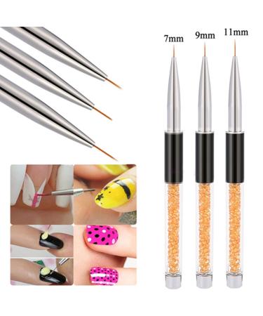1 Piece Nail Polish Pen Set for Nail Art - Drawing Line and Dotting Tools - International Shipping Available - Buy Online on GoSupps.com