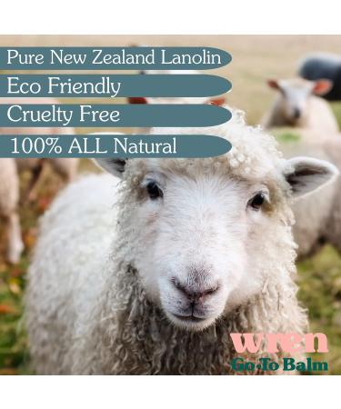 Wren Nappy Ointment | Pure Lanolin Oil from New Zealand | Cracked Nipple Relief Balm | Nappy Rash Dry Skin | Organic & Natural | Baby Safe | 3 Sizes Available - Buy Online on GoSupps.com