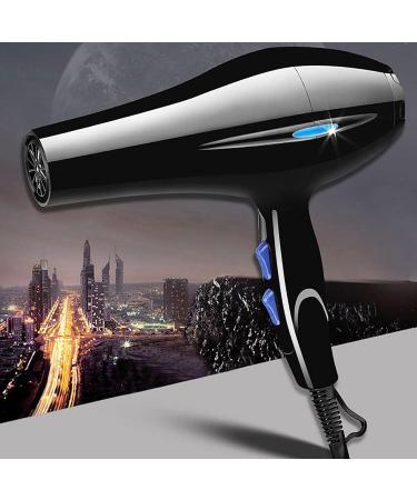 High-Power 2200W Ion Hair Dryer Hot Cold Air Mode Fan Temperature Settings - Powerful Hair Dryer with Dryer Attachments Styling Nozzles Pointed Tail Comb Flat Comb Nanyaciv - Buy Online on GoSupps.com
