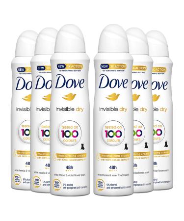 Lot of 6 Anti-Perisperant Deodorant INVISIBLE DRY BY DOVE 150ml