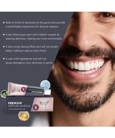 Adh sif Pour Dentier - Colle Dentaire Fixation Forte | Soin Confortable Doux avec Scellage tanche pour Grand-P re Grand-M re Famille Femmes Hommes Amis Adultes - Buy Online on GoSupps.com