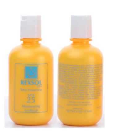 REXSOL Total Protection SPF 25 Sunblock - Hydrating Moisturizer with Broad Spectrum UVA/UVB Protection for All Skin Types - Shop Internationally - Buy Online on GoSupps.com