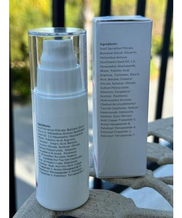 Snail Peptide Eye Cream - 73.7% Snail Mucin & Niacinamide | Brightening Korean Night Cream for Fine Lines & Dark Circles - 30ml - Buy Online on GoSupps.com