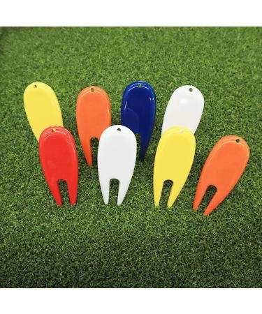 FINGER TEN Golf Divot Repair Tool with Ball Marker Fork - 8 Pcs Non-Slip Golf Accessories - Perfect Gift for Golfer - Random Color - Buy Online on GoSupps.com