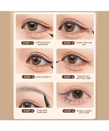 Lash Enhancing Liquid Eyeliner Eye Makeup Eyeliner Master Precise All Day Liquid Waterproof Long Lasting Smudge-proof Liquid Eye Makeup Seal Stamp Tool for Wing (Black) - Buy Online on GoSupps.com