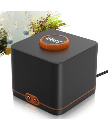 Hygger aquarium air pump aquarium air pump Extremely quiet for aquariums with 2 air outlets 7W adjustable oxygen pump with air hose test valves exhausted stone for aquariums up to 2200l 7W up to 2200l - Buy Online on GoSupps.com