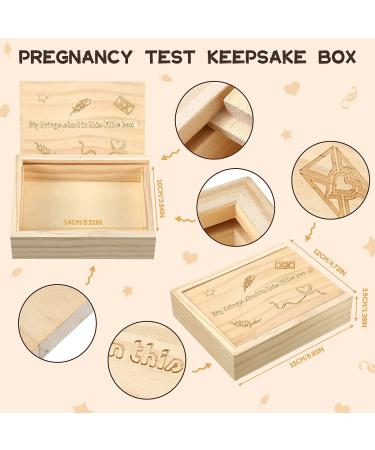 Pregnancy Test Keepsake Box - Baby Announcement Gift for Dad - Gender Reveal Collection - Pregnancy Memorial Souvenir - Baby Keepsake Box for Boys and Girls - Buy Online on GoSupps.com