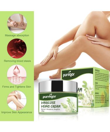 Bieyoc Varicose Veins Cream - Fast Relief for Pain & Spider Veins | International Shipping Available - Buy Online on GoSupps.com