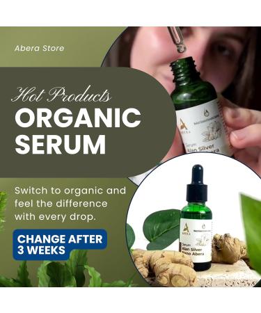 ABERA Alan Silver Serum Botanical Hydrating Serum for Dry & Sensitive Skin Nourishes & Moisturizes with Black Ginger Cedar Oil & Neem Lightweight Formula for All Skin Types 1 Box - Buy Online on GoSupps.com