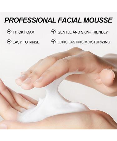 5 In 1 Cleansing Face Wash Foaming Cream Cleanser Water Based Cleanser Natural Foaming Cleaner Skin Care with Niacinamide Hyaluronic Acid Removes Excess Oil Unclogs Pores Reduces Blackheads - Buy Online on GoSupps.com