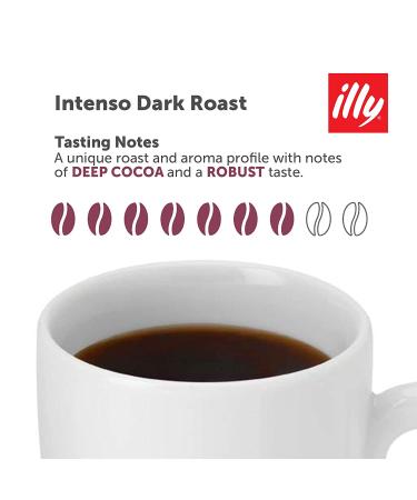 illy Intenso Ground Coffee 8.8oz - Bold Roast, 100% Arabica, Full Flavor - Buy Online on GoSupps.com