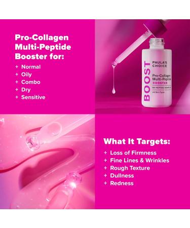 Paula s Choice Pro-Collagen Multi-Peptide Booster Serum for Fine Lines & Wrinkles Supports Collagen Production with Plumping Hyaluronic Acid & Amino Acids Fragrance-Free & Paraben-Free 20 ml - Buy Online on GoSupps.com