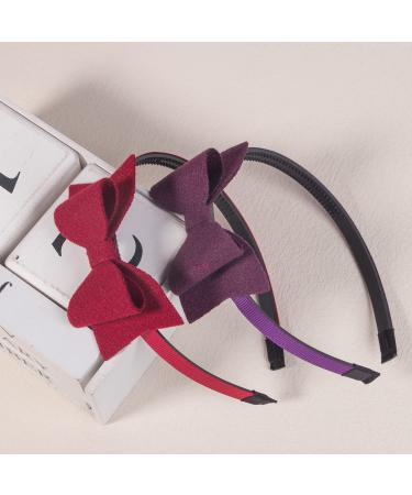 XIMA 18PCS Felt Woolen Fabric Hair Bows Headbands for Girls, Kids, Teens, Toddlers, and Women - Buy Online on GoSupps.com