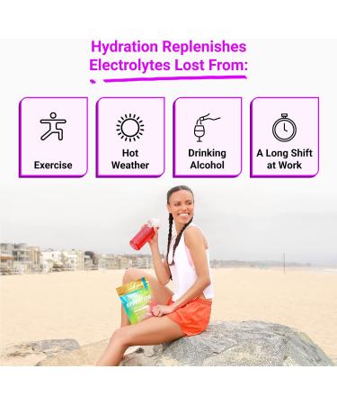 Essential Elements Hydration Powder Packets - Variety Pack | Sugar Free Electrolyte Drink Mix with ACV & Vitamin C | 24 Stick Packs - Buy Online on GoSupps.com
