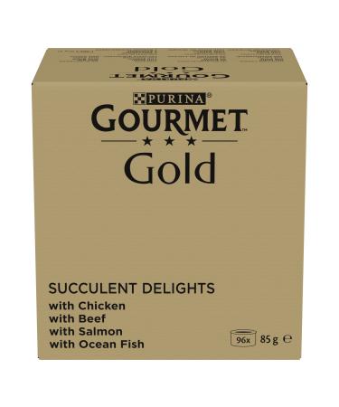 Gourmet Gold Cat Food in Thin Wet and Juicy Strips (4 x 24 x 85 g)