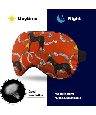 Vintage Horses & Belts Sleep Mask | Soft Eye Mask with Adjustable Strap for Comfortable Night Sleep - Buy Online on GoSupps.com