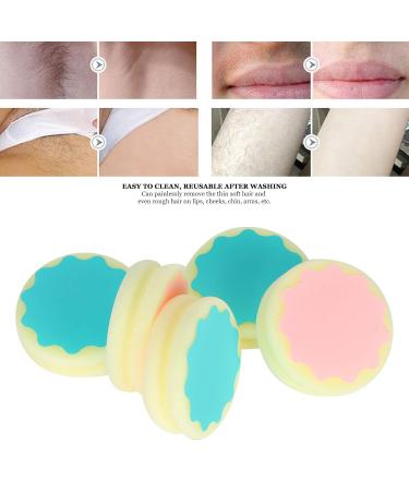 5-Part Hair Removal Sponge | Double-Sided Painless Depilatory Pads for Face Legs & Body | Reusable Hair Removal Tool - Buy Online on GoSupps.com