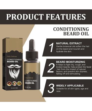 100% Natural Beard Oil for Men | Organic Argan & Jojoba | Moisturizing & Strengthening | Calming Formula - Buy Online on GoSupps.com