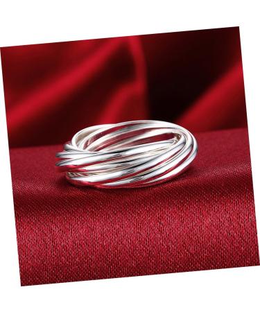 CALLARON 2pcs Wedding Ring Miss Commemorate mediumx3pcs Silverx3pcs - Buy Online on GoSupps.com