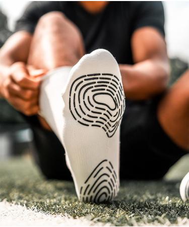 T1TAN Grip Socks - Ideal Non-Slip Socks for Men Women & Kids | Size 35-38 | White | Shop Vibrant Colors Now! - Buy Online on GoSupps.com