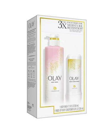 Cleansing and Nourishing Body Wash & Conditioner Set - 17.9 fl oz & 8 fl oz | Compatible with Olay - Buy Online on GoSupps.com
