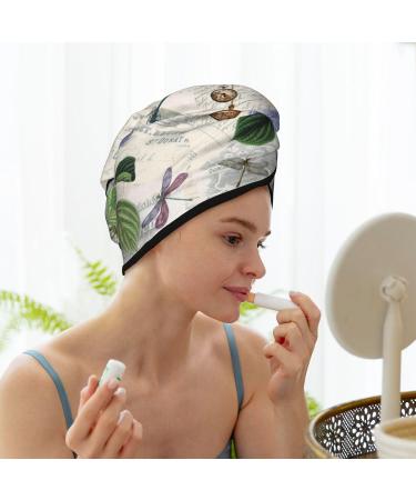 Vintage Flower Hair Towel Wrap - Quick Drying Towel Turban for Effortless Hair Care - Buy Online on GoSupps.com