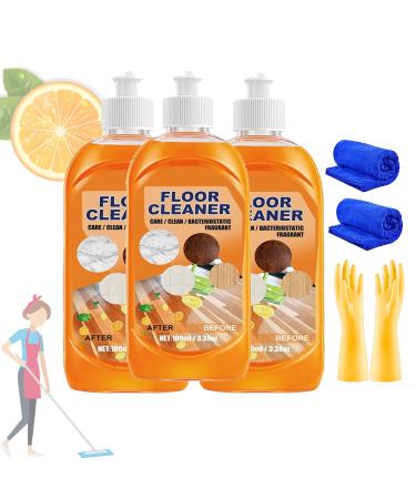 Momeng Floor Cleaner Orange Momeng Floor Cleaner Floor Cleaner Orange Liquid All-Purpose Powerful Decontamination Floor Cleaner (3 PCS)
