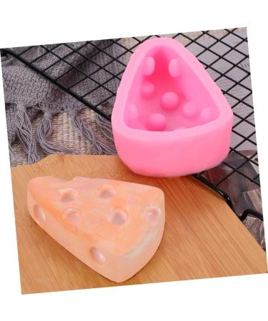 MAGICLULU Soap Mold Triangle Mold Sushi Mold Maker Capacillos para Cupcake Silicone Baking Molds Silicone Cheese Mold Cookie Mold Silicone Candy Mold Cakes Chocolate France 3D Pink - Buy Online on GoSupps.com