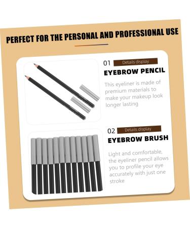 12 pi ces Crayons Yeux Noirs Crayon Sourcils Pratique Maquillage L ger R sistant Anti-bavure Portable Femme - Buy Online on GoSupps.com