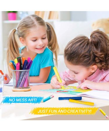 MayMoi Washable Tempera Paint Sticks for Kids | Non-Toxic, Quick Drying & No Mess | 24 Bright Colors, 6g each | 24 Count pack | Ideal for Art Projects - Buy Online on GoSupps.com