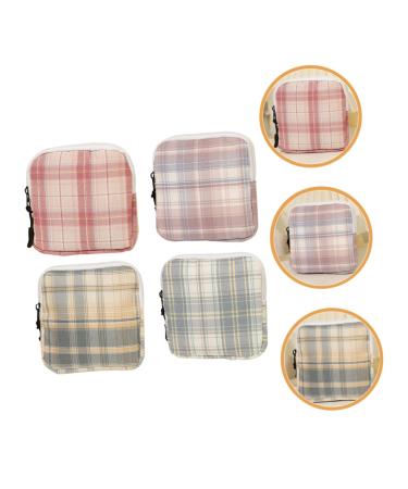 Ultechnovo Mini Storage Bags - 4 Pack | Ideal for Breastfeeding Inserts & Organizing | Compact & Stylish Cotton Zipper Pouches - Buy Online on GoSupps.com