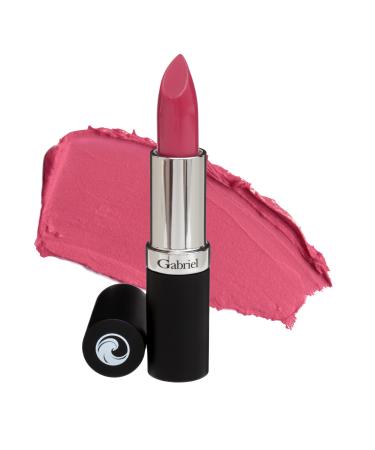 Gabriel Cosmetics Lipstick (Mauve - Berry Pink/Cool Cr me)  Natural  Paraben Free  Vegan  Gluten-free Cruelty-free  Non GMO  long lasting  Infused with Jojoba Seed Oil and Aloe  0.13 Oz.