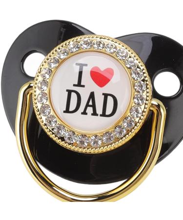 Rhinestone Baby Pacifier - Glittering BPA-Free Silicone Snuller with Chain Clip | Essentials for Premature Babies - Buy Online on GoSupps.com