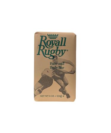 ROYALL FRAGRANCES Rugby Face and Body Soap for Men  8.0 Fluid Ounce  7.9 ounce (pack of 1) (RR8M)