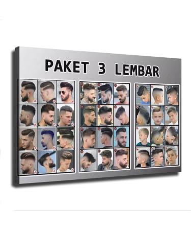 Generic Barber Shop Poster Men's Hair Salon Poster Men's Salon Hair Salon Poster Poster Decorative Art Canvas Printing for Room Bathroom Bedroom Living Room Decoration (08 12inch Framed)