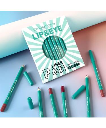 EONFAVE Lip Liner 12 Colors Water Resistant Long Lasting Lip Liner with Matte Finish Highly Pigmented Lip Liner Set Smudge Resistant Lipstick Set Creamy Texture Natural Lip Makeup - Buy Online on GoSupps.com