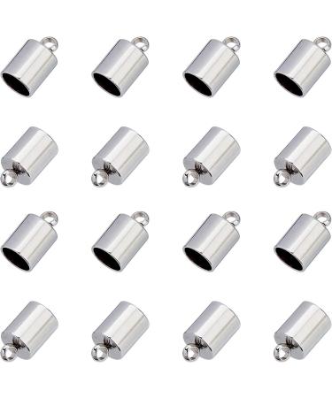 UNICRAFTALE 50pcs Stainless Steel Cord End Caps - 5mm Inner Diameter Smooth Terminators for Jewelry Making - Stainless Steel Color - Buy Online on GoSupps.com