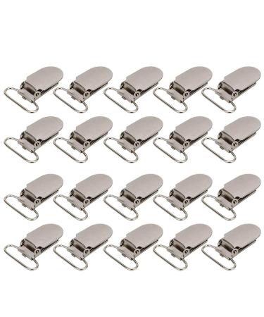 Ankroyu 20-Pack Clothing Belt Buckle Clips - Durable Metal Braces Clips for Trousers Bibs & Short Carriers - International Shipping Available - Buy Online on GoSupps.com