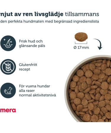 Buy Mera Pure Sensitive Salmon & Rice Dog Food (4kg) - Ideal for Sensitive Dogs Wheat & Sugar Free Dry Adult Dog Feed - Buy Online on GoSupps.com