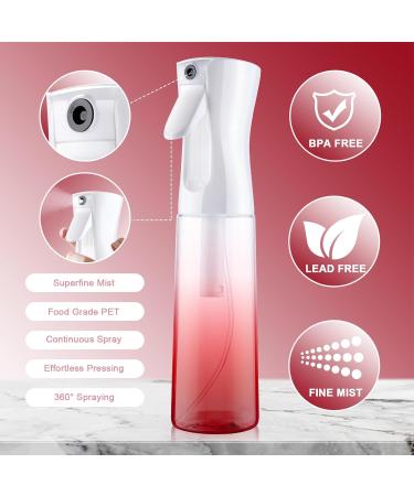 Uraqt 300 ml Color Gradient Red Spray Bottle - Atomizer for Hair Plants & Cleaning | Salon Water Spray Bottle - Buy Online on GoSupps.com