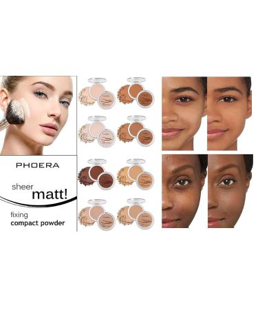 AQUAPURITY PHOERA Sheer Matte Compact Powder - Long-Lasting Makeup Fixer (203 NUDE) - Buy Online on GoSupps.com