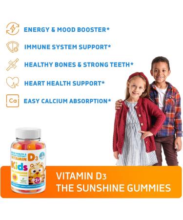 Dr. Moritz Kids Multivitamin & Vitamin D Gummies | For Kids & Adults - Buy Online on GoSupps.com