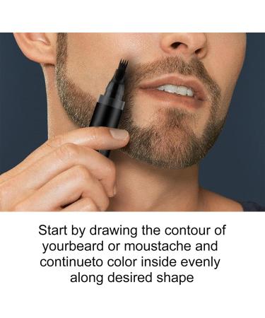 Niceram Bartstift for Men | Waterproof Beard & Hair Care Kit | Perfect Gifts for Men - Dark Brown - Buy Online on GoSupps.com