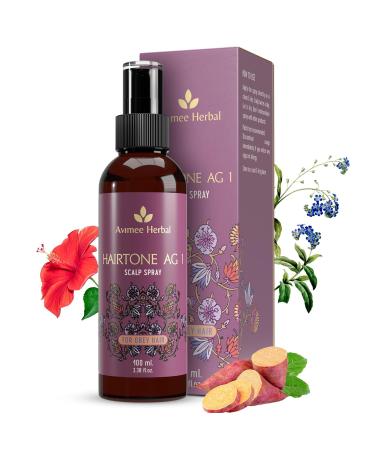 Avi.mee Herbal Hairtone AG1 Scalp Spray for Grey Hair | With Indigo Henna Beet Root and Hibiscus Extracts | Daily Nutrition For Your Hair | 100 ML.