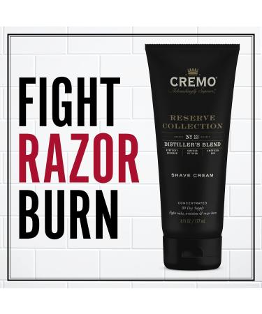 Cremo Distillers Blend Shave Cream 6 Fl Oz (2 Pack) - Barber Grade Ultra-Slick Formula for Smooth Shaves - Buy Online on GoSupps.com