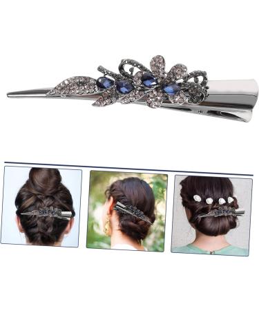 FRCOLOR horn clip rhinestones Cymbidium women hairpin rhinestone hair clips hair clip large big hairpin hair clips for girls decorate Metal hairpin hair jewelry Korean version - Buy Online on GoSupps.com